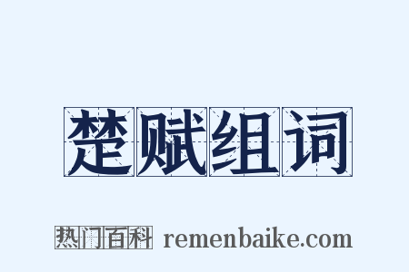 楚赋组词是什么意思的图片